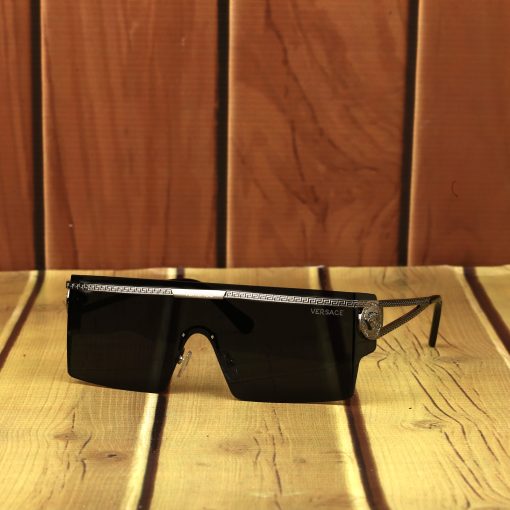 Versace Black Brow Line Sunglasses - Wearluxurys