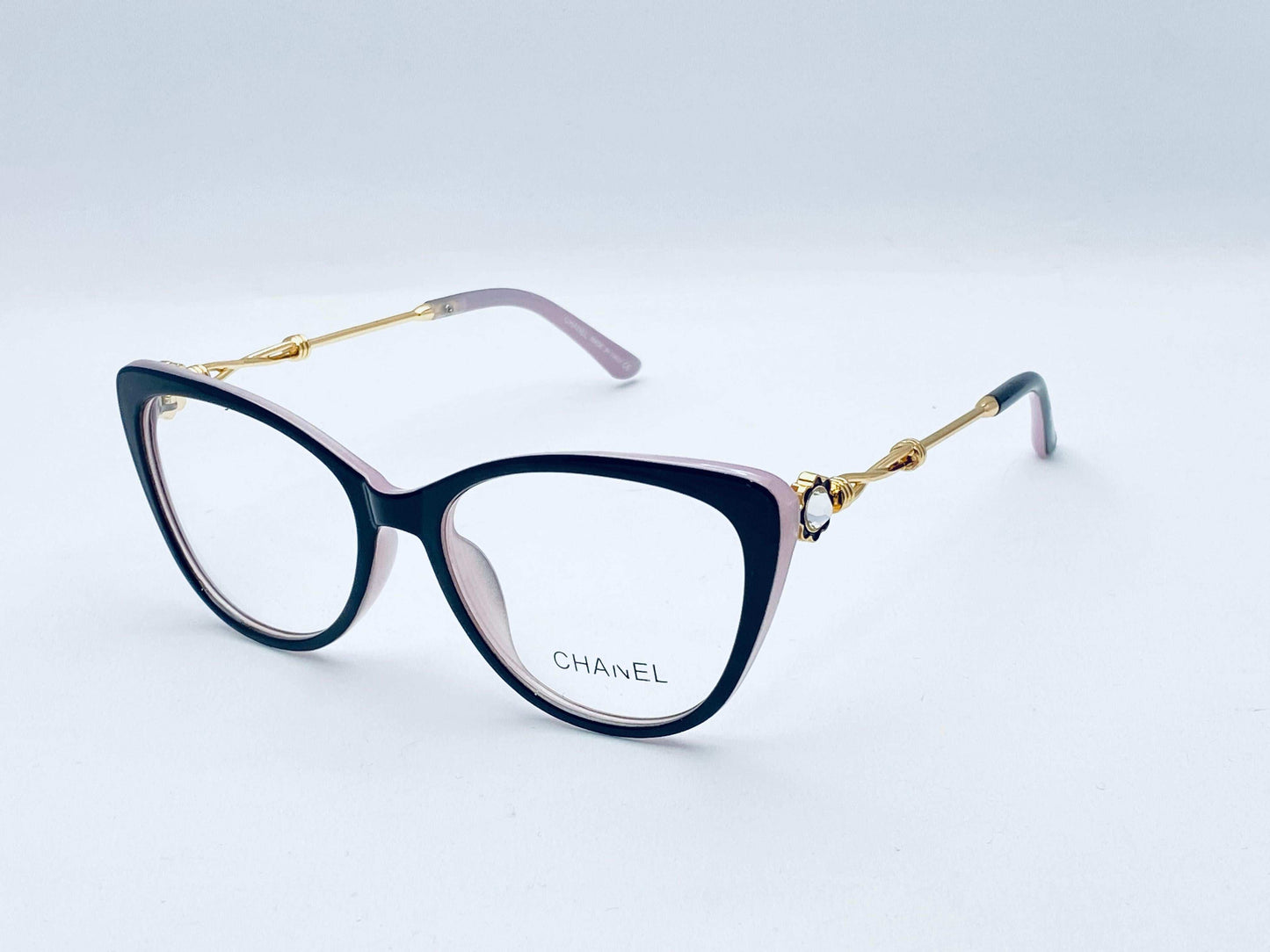 Chanel cat-eye Diamond side eyeglasses | wearluxurys - Wearluxurys