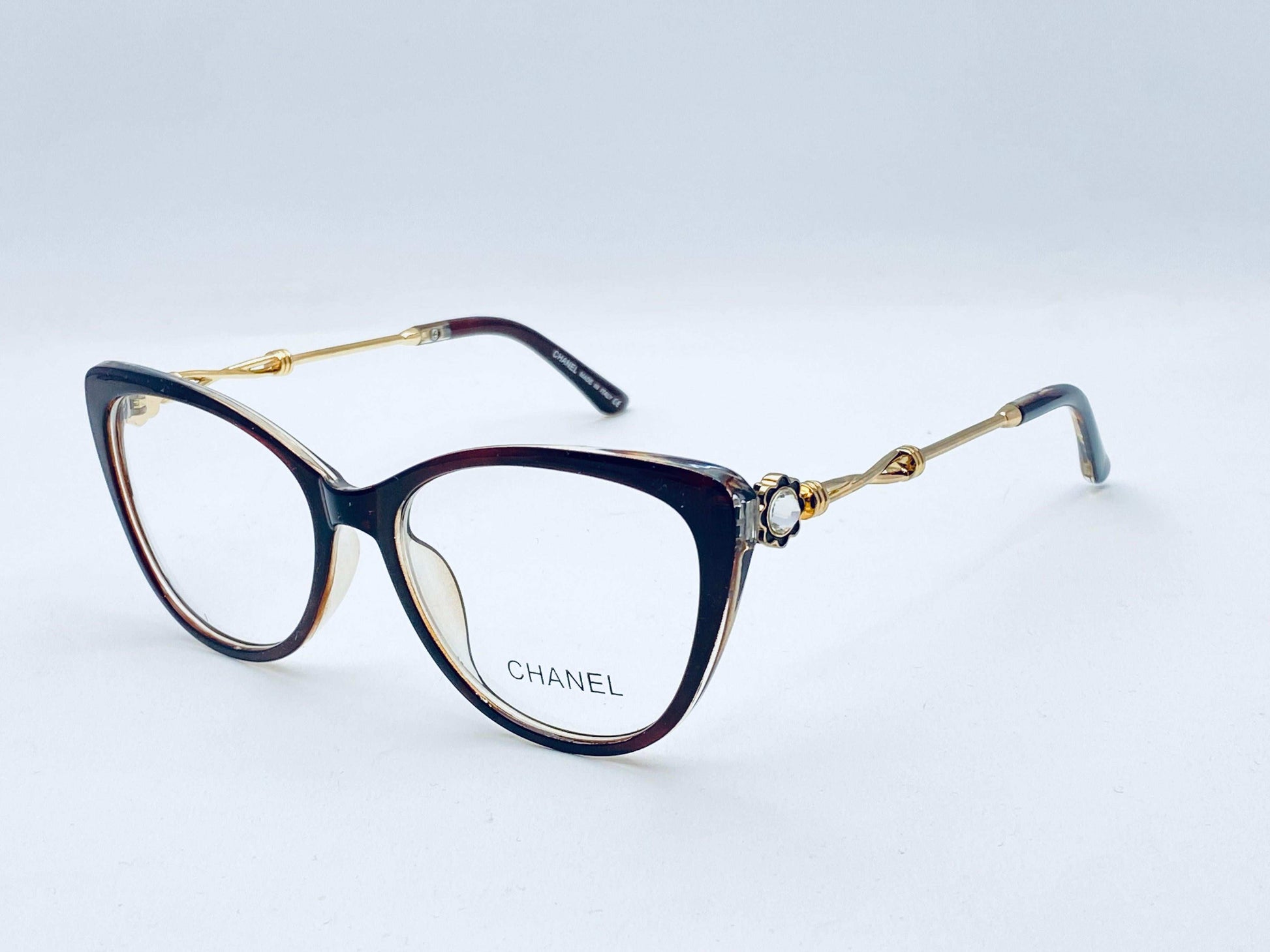Chanel cat-eye Diamond side eyeglasses | wearluxurys - Wearluxurys