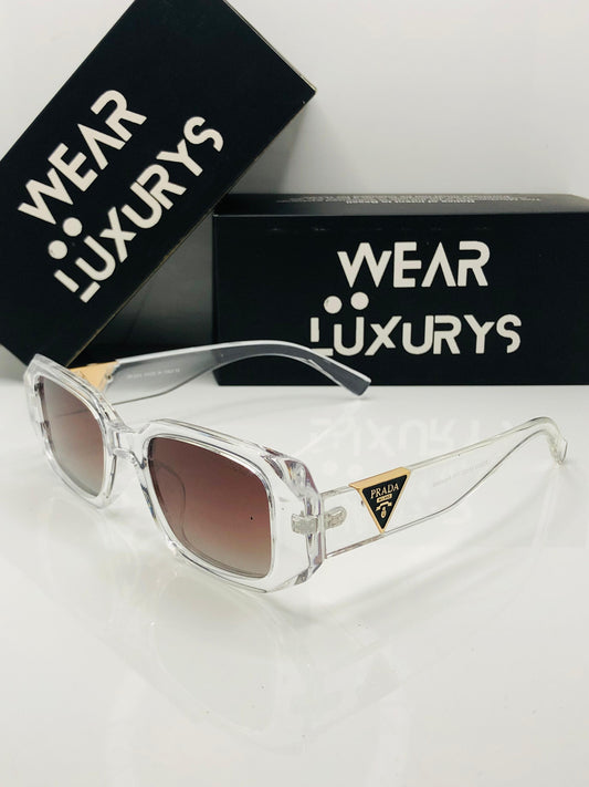 Prada rectangle with Triangle Logo Sunglasses | Wearluxurys  99.99