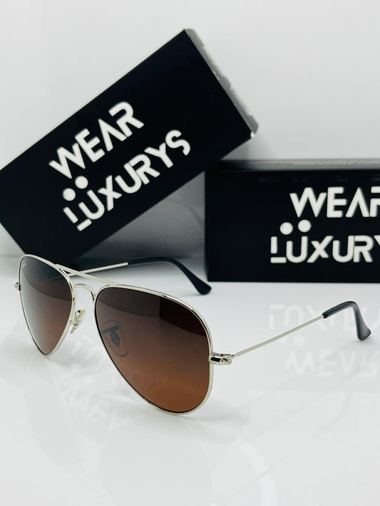 Rayban Aviator Sunglasses | Silver/ Redwine - Wearluxurys