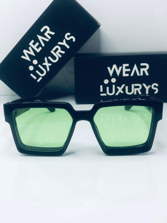 1.1 Millionaire Sunglasses Black/Green | Wearluxurys - Wearluxurys