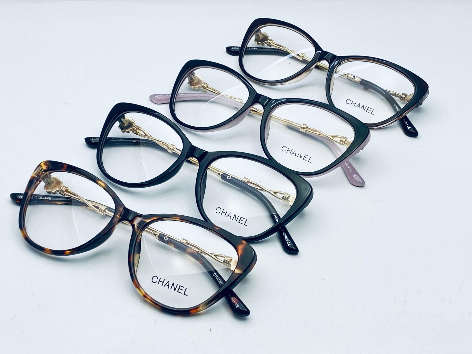 Chanel cat-eye Diamond side eyeglasses | wearluxurys - Wearluxurys