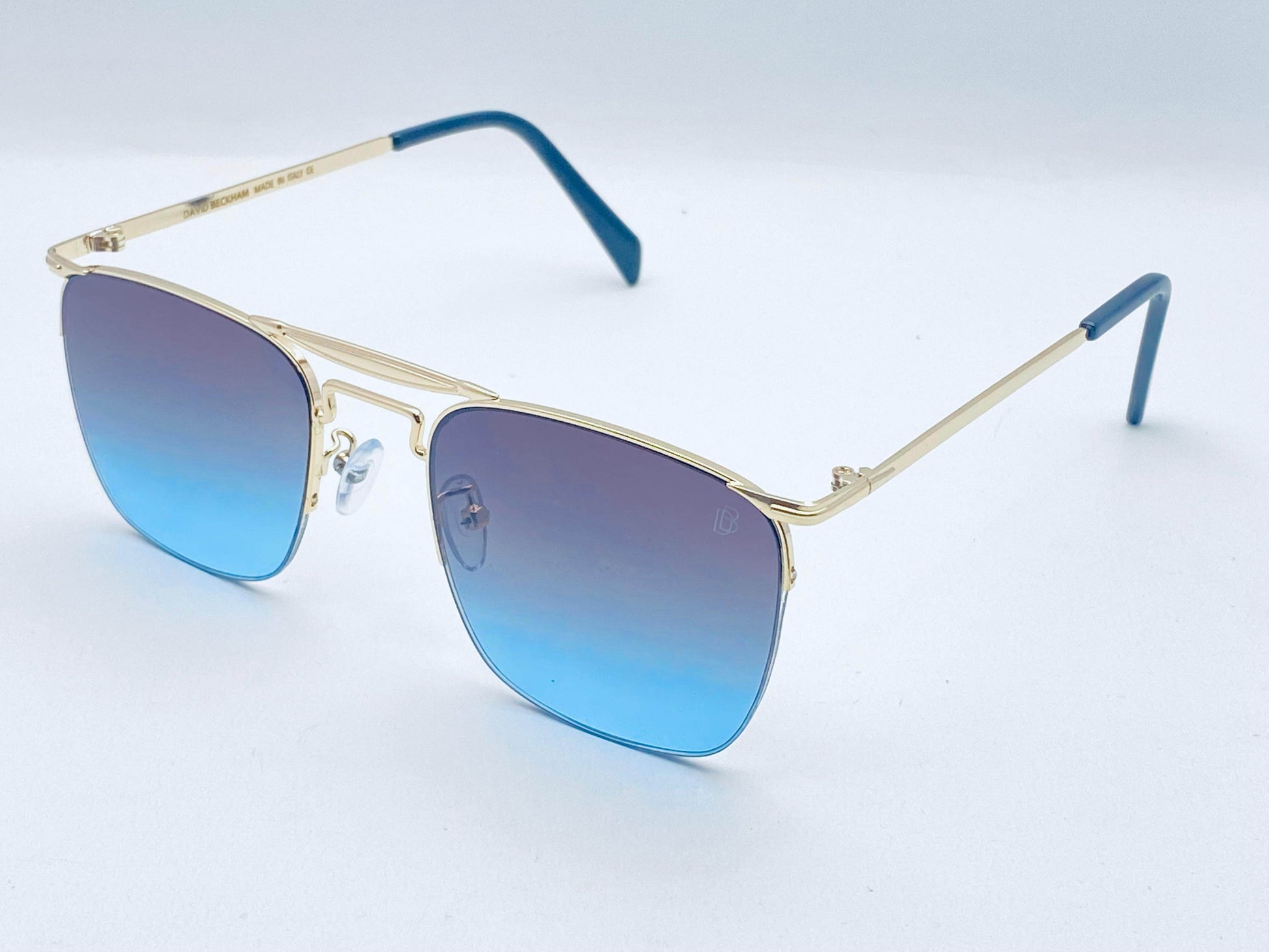 David Bechkam Semi Rimless Sunglasses | Wearluxurys - Wearluxurys