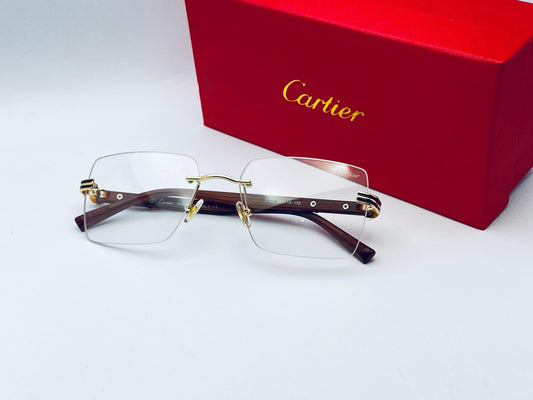 Cartier Luxe Rimless Eyeglasses | wearluxurys 