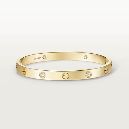 LOVE bracelet, classic model, 4 diamonds